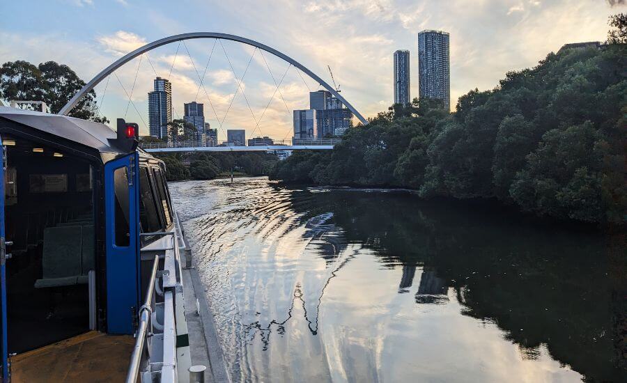 Parramatta Ferry With Kids